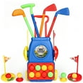 Huge Wave Children's Golf Game Kit Toddler Toy Set with 4 Clubs, 8