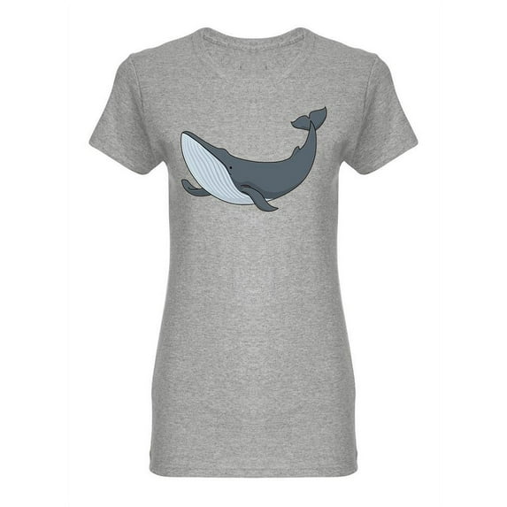 Huge Whale Design Shaped T-Shirt Women -Image by Shutterstock, Female XX-Large