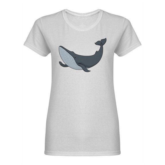 Huge Whale Design Shaped T-Shirt Women -Image by Shutterstock, Female x-Large