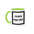 thumbnail image 1 of 3dRose, Huge Words Saying Times Square Which Is In New York, 11oz Two-Tone Green Mug, 1 of 3