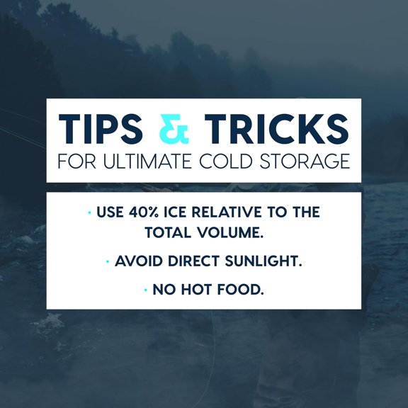 Hugel 44 QT Cooler, Heavy Duty Metal Buckles, Leak-Free Design, Durable Hard Cooler, Ice Chest with Bungee Strap, Molded Handles, Camping Boat Tailgating Road Trips, Charcoal Gray