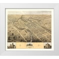 thumbnail image 1 of Huger 13x12 White Modern Wood Framed Museum Art Print Titled - Elyria Ohio - Huger 1868, 1 of 4