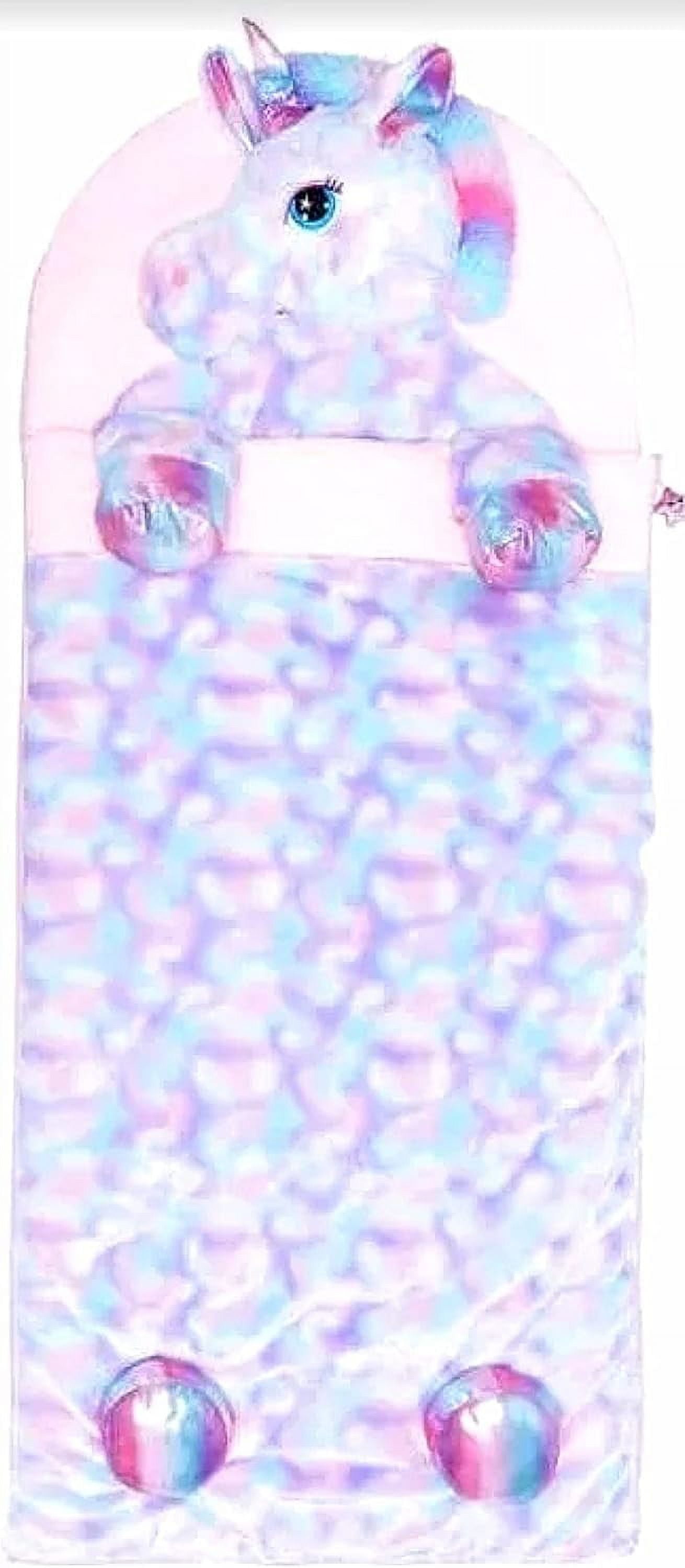 Hugfun Animal Slumber Bag (Pastel Rainbow Unicorn), Kids