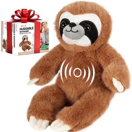 Jialie Birthday Gift Sloth Huggable Massager with Vibration, Vibrating Massager for Neck Back, Relaxing, Animal Electric Massager, Valentine's Day Gift for Women & Men & Children