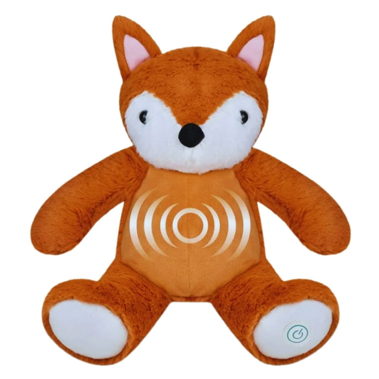 Huggable Fox Vibrating Massage Cushion: Portable Neck, Back, Body