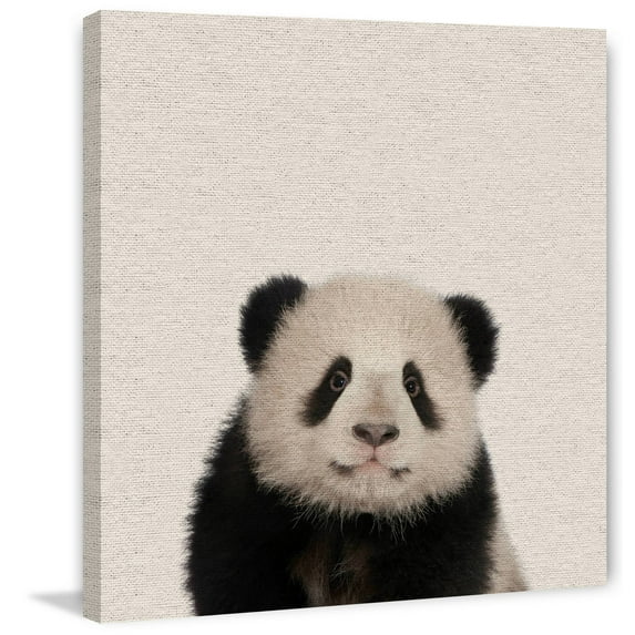 Huggable Panda Painting Print on Wrapped Canvas