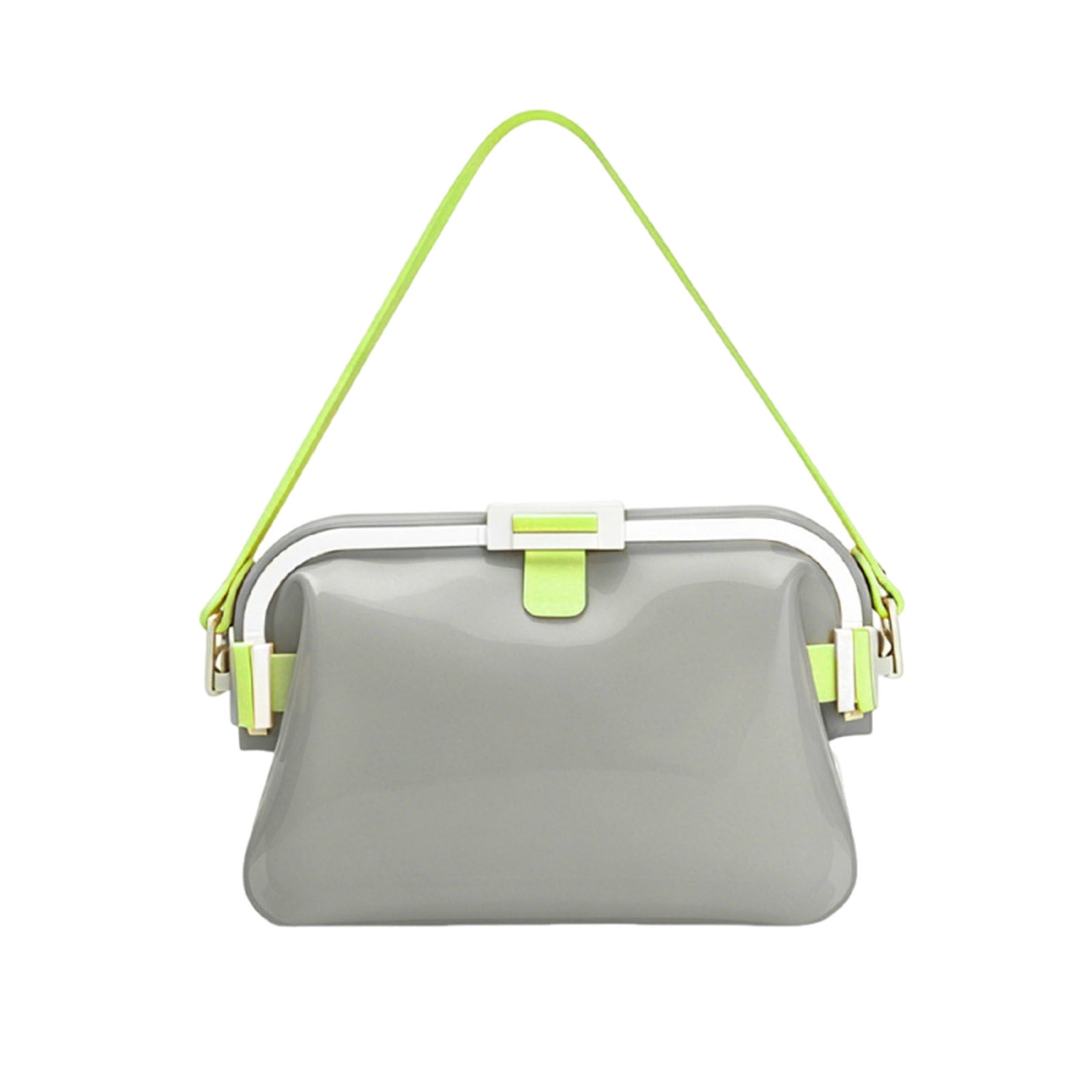 Huggea Bag, Women Summer Silicone Handbag, 67.63 fl oz Waterproof Foldable Crossbody Tote