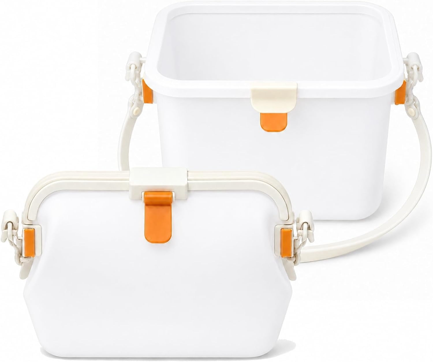 Huggea Waterproof Purse Beach Bag, Jellybean Waterproof Bag That Opens Into A Box, Silicone Jellybean Purse,Summer Jelly Bean Bag for Women,Foldable Jelly Bean Purse Shoulder Strap Randow Color