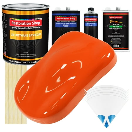 Hugger Orange Gallon URETHANE BASECOAT CLEARCOAT Car Auto Paint Kit
