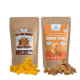 thumbnail image 1 of Huggiberries Ginger Gummy Bears and Organic Ginger Cubes Crystallized - Each Pack 7oz (200g) Vegan Delicious Gummies and Ginger Cubes for Kids and Adults - Pure Cane Suger Cubes - No Gelatin, 1 of 8