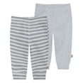 thumbnail image 1 of Huggies Baby Boy Cotton Jogger Pants, 2-Pack, Sizes 0M-24M, 1 of 8