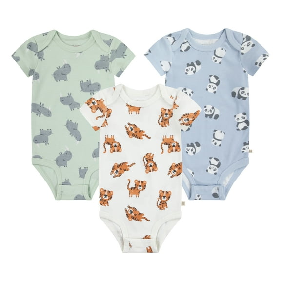 Huggies Baby Boys 3-Pack Bodysuit Set, Sizes NB-18M