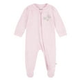thumbnail image 1 of Huggies Baby Girl Butterfly Organic Cotton Sleep and Play, Sizes NB-9M, 1 of 7