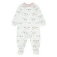 thumbnail image 1 of Huggies Baby Girls Printed Organic Cotton Sleep and Play, Sizes NB-9M, 1 of 3