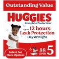thumbnail image 1 of Huggies Complete Protection Baby Diapers, Size 5 (27+ lbs), 88 Count, 1 of 11