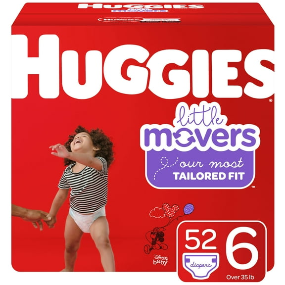 Huggies Little Mover Diaper Size 6 52ct