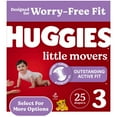 thumbnail interactive-video image 1 of Huggies Little Movers Baby Diapers, Size 3 (16-28 lbs), 25 Count (Select for More), 1 of 13