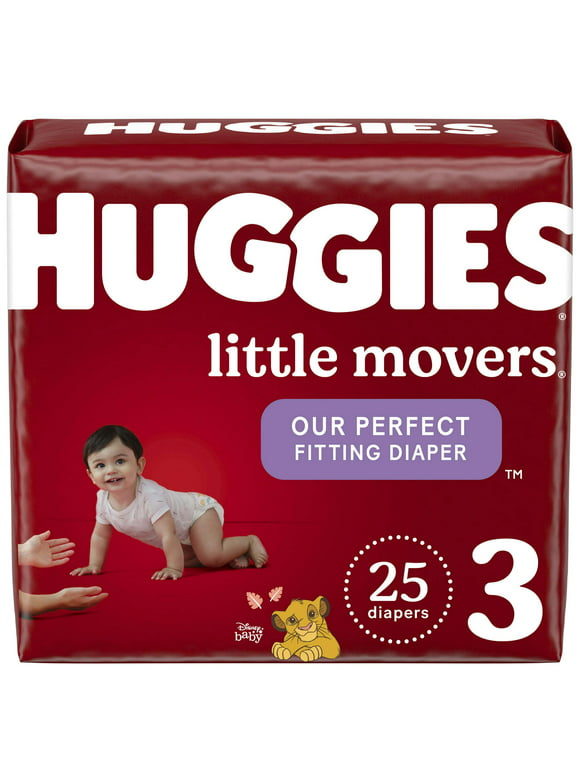 Huggies Little Movers Baby Diapers Size 3; 25 Count
