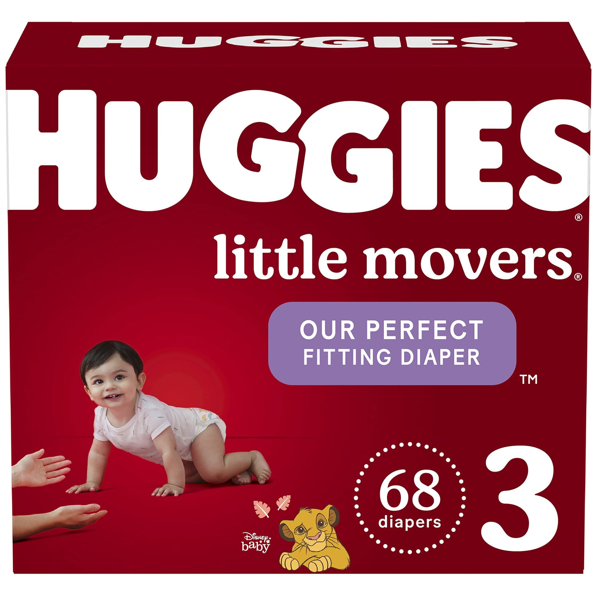 Huggies Little Movers Baby Diapers, Size 3, 68 Ct | CVS (Pack of 32)