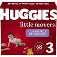 thumbnail image 1 of Huggies Little Movers Baby Diapers, Size 3, 68 Ct | CVS (Pack of 6), 1 of 8