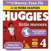 Huggies Little Movers Baby Diapers,  (22-37 lbs),  Count (Select for More)
