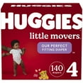 thumbnail image 1 of Huggies Little Movers Baby Diapers Size 4; 140 Count, 1 of 2