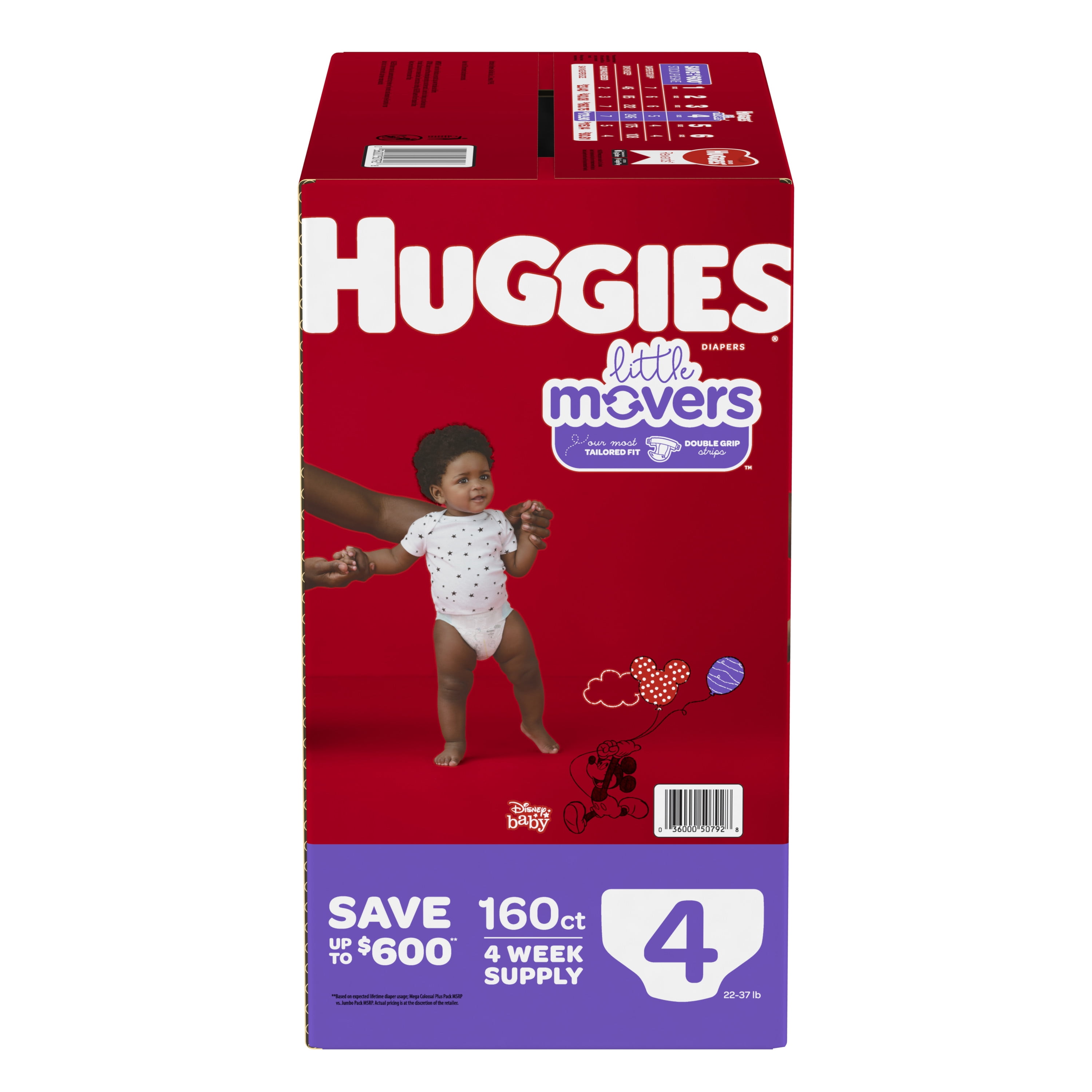 Huggies Little Movers Disney Mickey Mouse Supreme Big Pack Diapers Size 6  (Over 35 LBS) - Shop Diapers at H-E-B