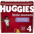 thumbnail image 1 of Huggies Little Movers Baby Diapers Size 4; 22 Count, 1 of 3