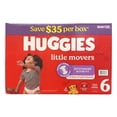 thumbnail image 1 of Huggies Little Movers Baby Diapers, Size 6 (35+ Pounds), 120 Count, 1 of 6