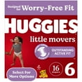 thumbnail interactive-video image 1 of Huggies Little Movers Baby Diapers, Size 6 (35+ lbs), 16 Ct (Select for More), 1 of 16
