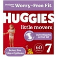 thumbnail image 1 of Huggies Little Movers Baby Diapers, Size 7 (41+ lbs), 60 Ct (Select for More), 1 of 17