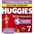thumbnail image 1 of Huggies Little Movers Baby Diapers, Size 7 (41+ lbs), 66 Count (Select for More), 1 of 13