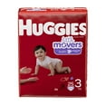 thumbnail image 1 of Huggies Little Movers Diapers Jumbo Pack, Size 3 (Pack of 6), 1 of 1