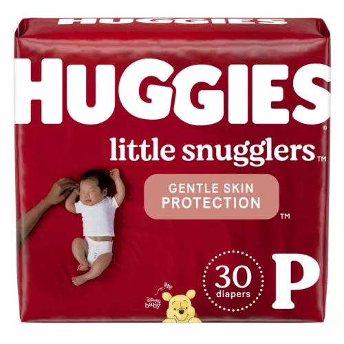 Huggies Little Snugglers Baby Baby Diaper Preemie Up to 6 lbs. 67330 30 Ct