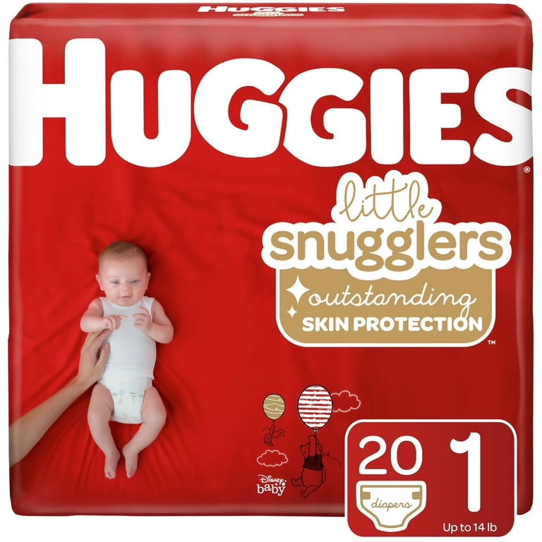 HUGGIES Little Snugglers Baby Diapers, Size Preemie, 30 Count, Convenience  Pack (Packaging May Vary)