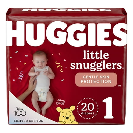 Huggies Little Snugglers Baby Diapers, Size 1, 20 Ct, Convenience Pack
