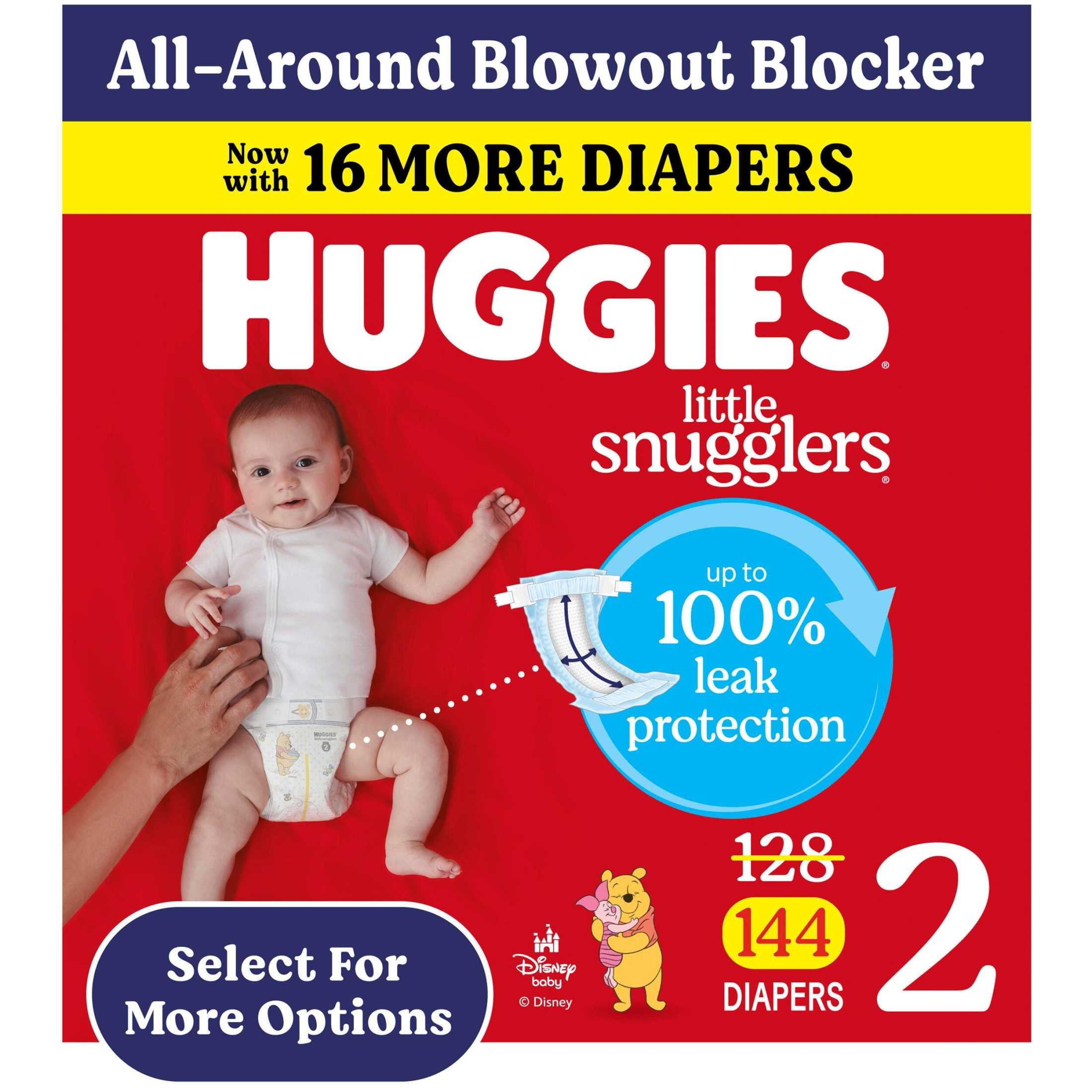 Baby Diaper 144 Ct Diapers HUGGIES LITTLE MOVERS DIAPER SIZE 144CT