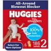 Diaper Size: Size 2, Count Per Pack: 186