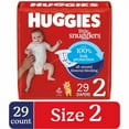 thumbnail image 1 of Huggies Little Snugglers Baby Diapers Size 2 (12-18 lbs) 29 count - Pack of 2, 1 of 5