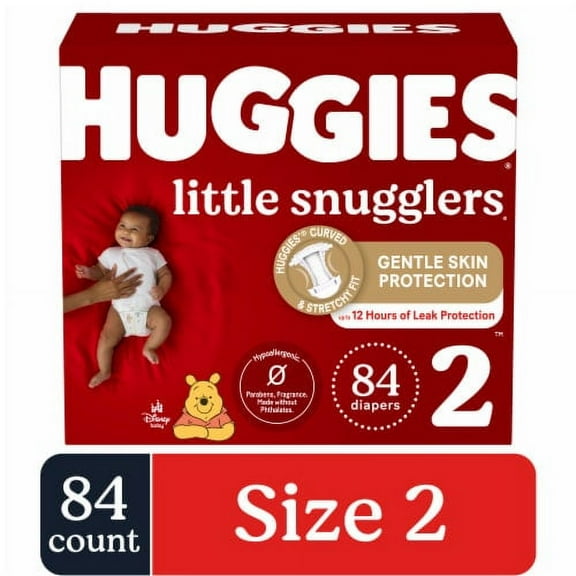 Huggies Little Snugglers Baby Diapers Size 2 (12-18 lbs)