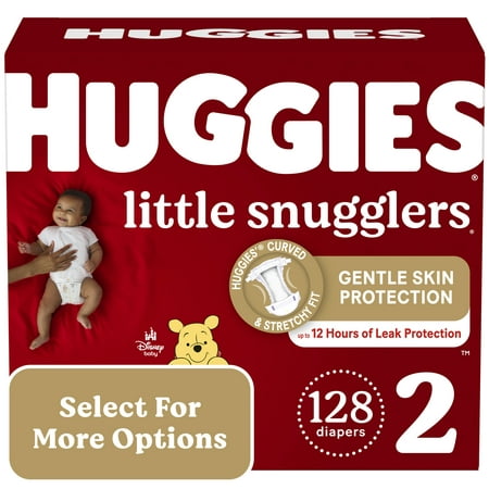 Huggies Little Snugglers Baby Diapers, Size 3 (16-28 lbs), 120 Ct