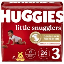 Huggies Little Snugglers Baby Diapers, Size 3 (16-28 lbs), 26 Ct