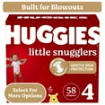 thumbnail image 1 of Huggies Little Snugglers Baby Diapers, Size 4 (22-37 lbs), 58 Ct (Select for More), 1 of 18