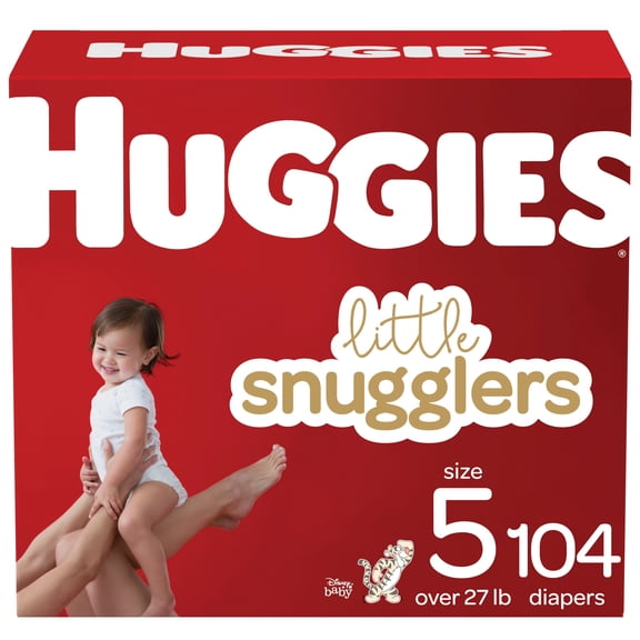 Huggies Little Snugglers Baby Diapers, Size 5, 104 Ct, Huge Pack