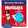 thumbnail image 1 of Huggies Little Snugglers Fragrance Free Baby Diapers, Size 6 (35+ lbs), 108 Count (2 Packs of 54) (Select for More), 1 of 16