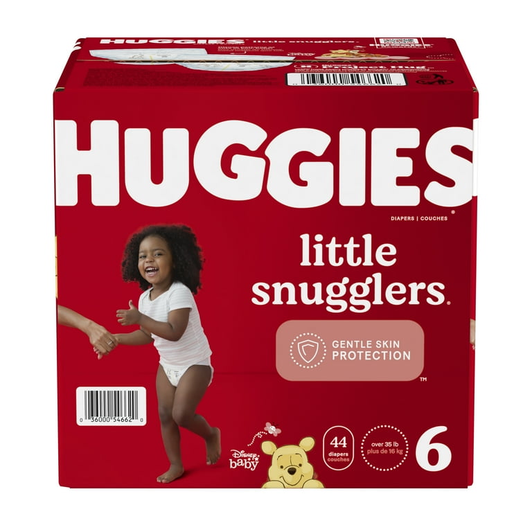 Huggies Little Snugglers Baby Diapers, Size 6, 44 Ct
