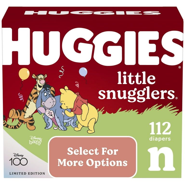 Huggies Little Snugglers Baby Diapers, Size Newborn, 112 Ct (Select for  More Options)