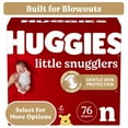 thumbnail image 1 of HUGGIES 54643 Little Snugglers Baby Diapers, Newborn, 76 Count, 1 of 18