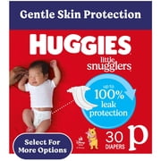 Huggies Little Snugglers Baby Diapers, Size Preemie up to 6 lbs, 30 Count Select for More