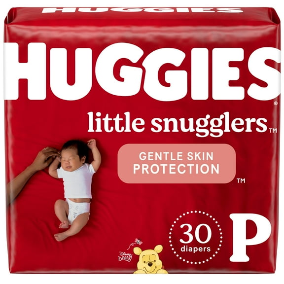 Huggies Little Snugglers Baby Diapers, Size Preemie, 30 Ct (Select for More Options)
